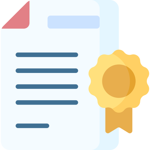 Con licencia y certificación